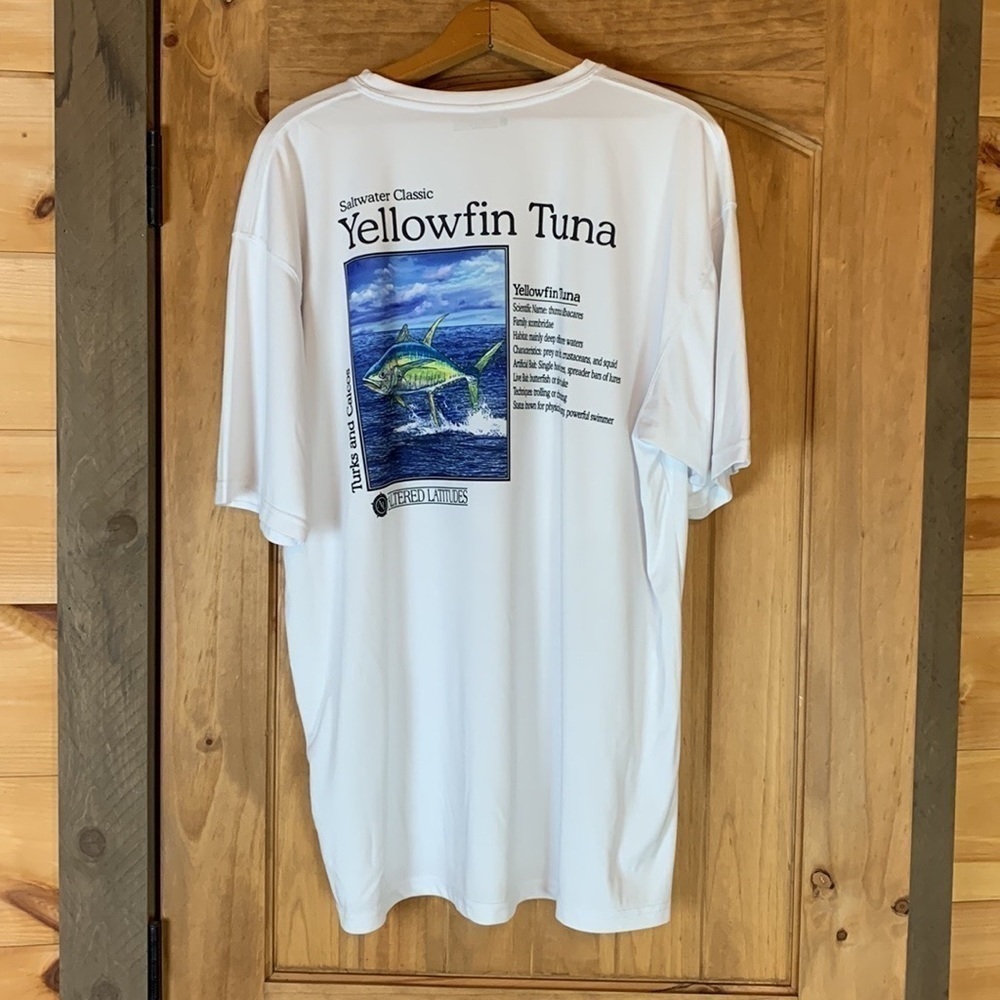Altered Latitudes fishing shirt Yellowfin Tuna Turks and Caicos Size 2XL